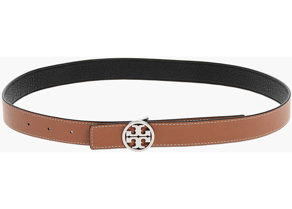 Curele Tory Burch Reversible Designed Miller Leather Belt 25Mm Black Femei (BM 18371416) 4