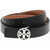 Tory Burch Reversible Designed Miller Leather Belt 25Mm Black
