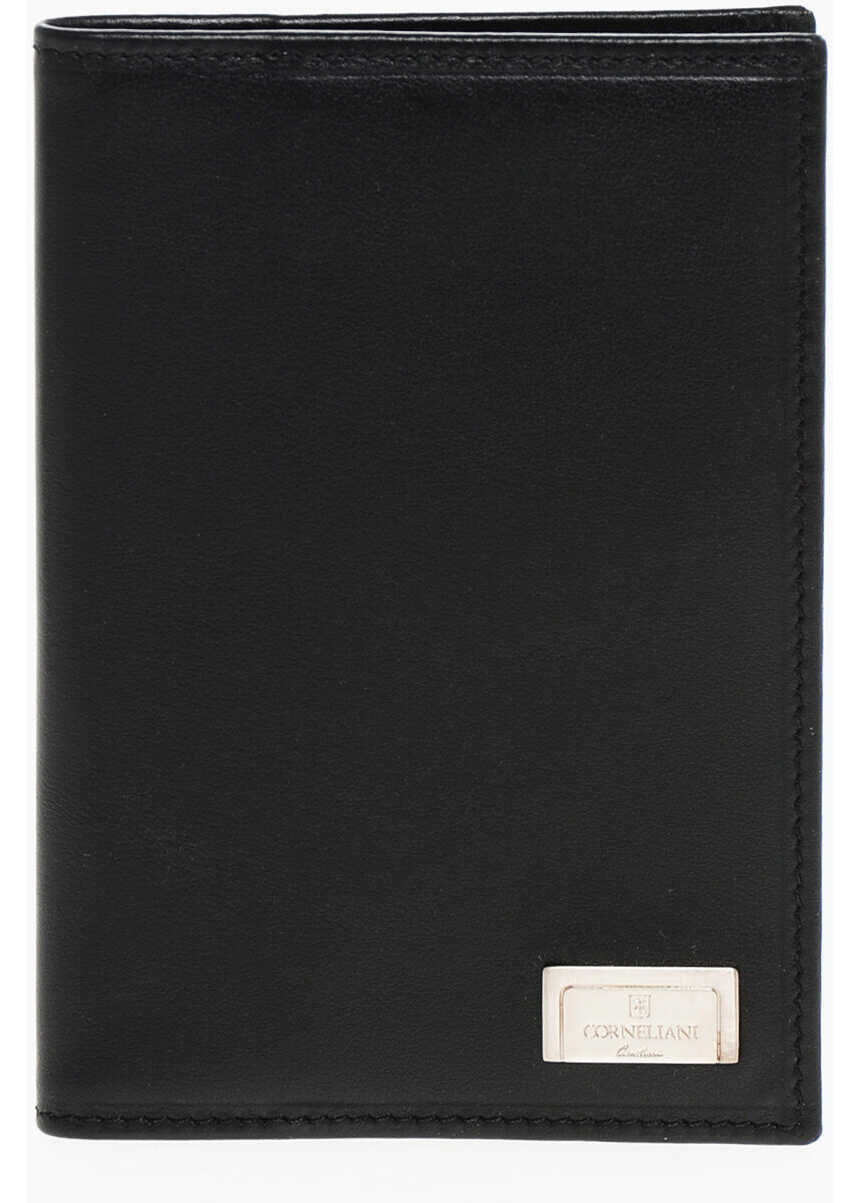 Portofele CORNELIANI Leather Bifold Wallett Black Barbati (BM 18371425) 1