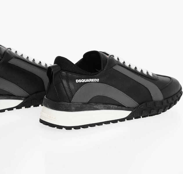 Sneakers DSQUARED2 Legend Leather Sneakers With Contrasting Details Black Barbati (BM 18371431) 2