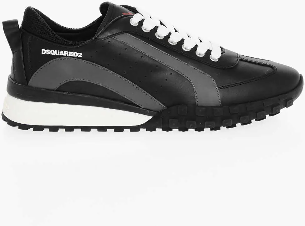 Sneakers DSQUARED2 Legend Leather Sneakers With Contrasting Details Black Barbati (BM 18371431) 3