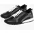 DSQUARED2 Legend Leather Sneakers With Contrasting Details Black