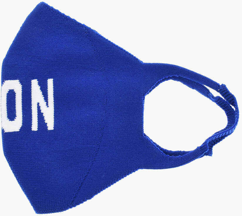 Accesorii de voiaj DSQUARED2 Icon Technical Fabric Face Mask With Contrasting Logo Blue Barbati (BM 18371443) 1