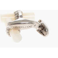 Butoni pentru Barbati - Butoni CORNELIANI Brass Cufflinks With Mother Of Pearl Detail White Barbati (BM 18371515) - B-mall.ro