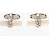 Butoni Brass Cufflinks With Mother Of Pearl Detail Barbati