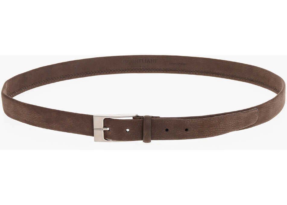 Curele CORNELIANI Textured Suede Belt 30Mm Brown Barbati (BM 18371911) 3