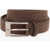 CORNELIANI Textured Suede Belt 30Mm Brown