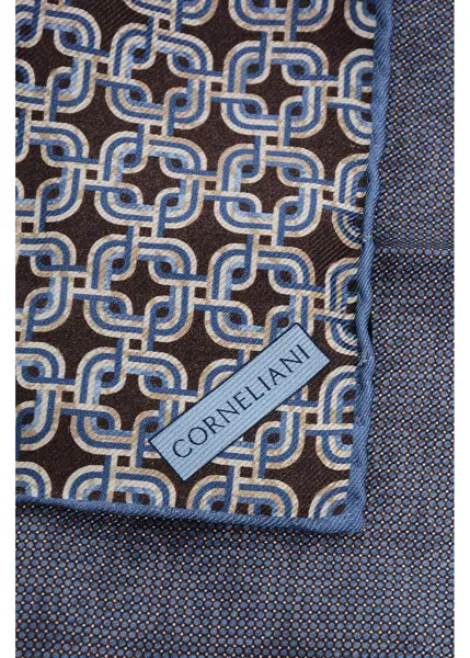 Esarfe CORNELIANI Geometric Patterned Silk Pocket Square Multicolor Barbati (BM 18371935) 3