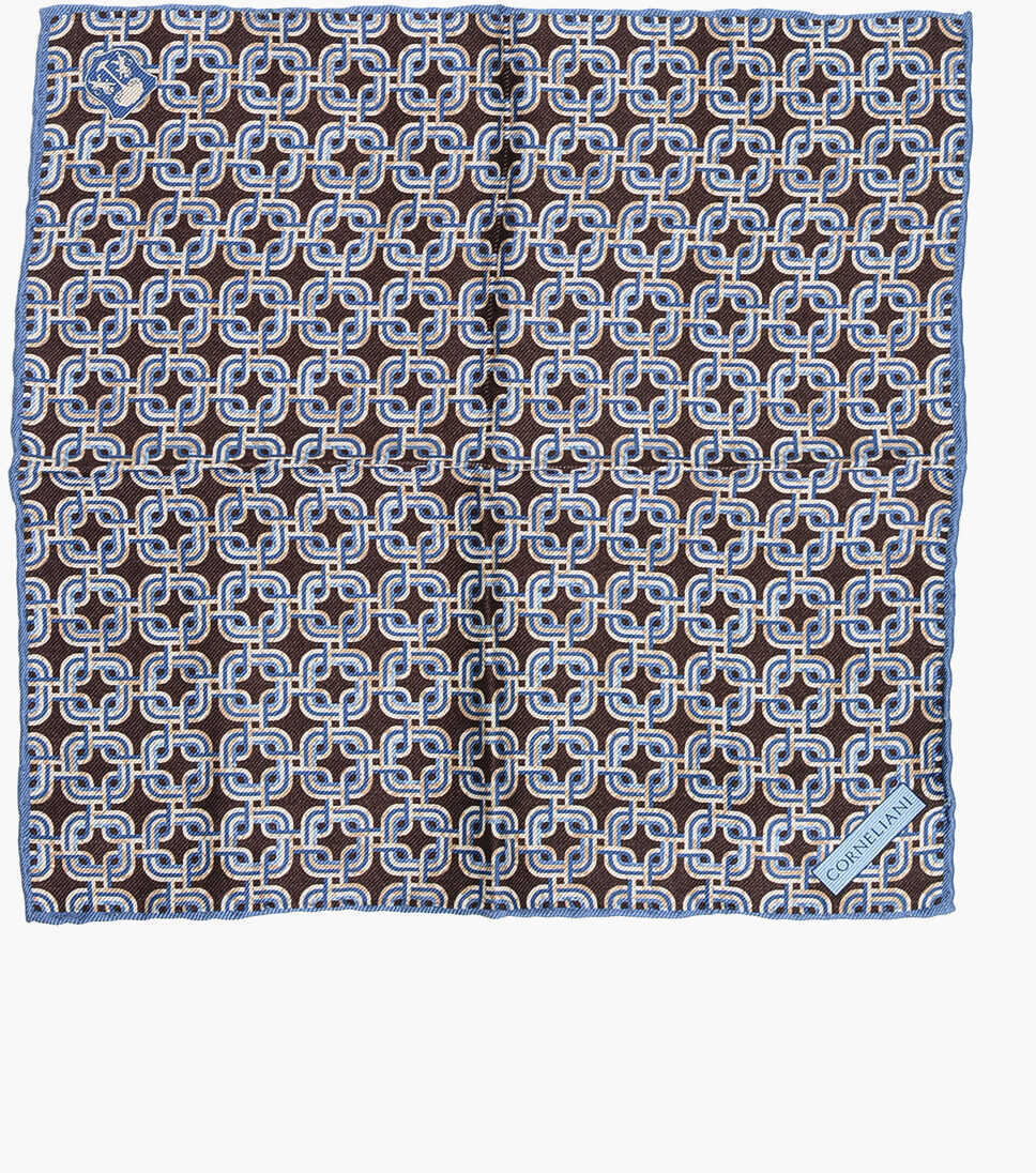 Esarfe CORNELIANI Geometric Patterned Silk Pocket Square Multicolor Barbati (BM 18371935) 1