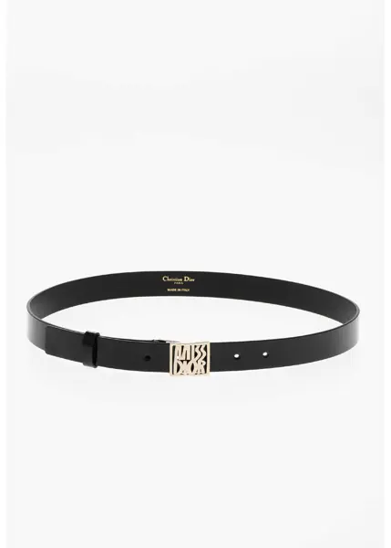 Curele Dior Patent Leather Miss Dior Belt 25Mm Black Femei (BM 18371944) 3