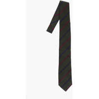Cravate Silk Tie With Oblique Stripes Motif Barbati