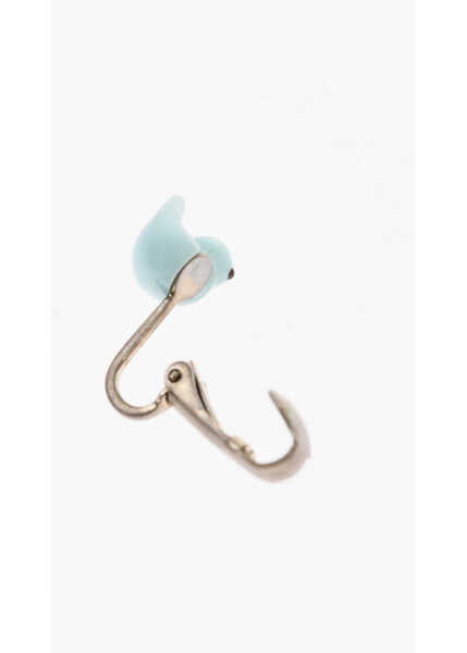 Cercei DSQUARED2 Single Clip-On Earring With Resin Detail Light Blue Barbati (BM 18371962) 3