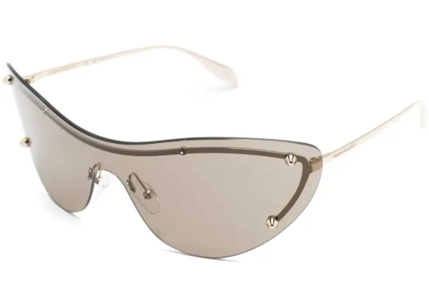 Ochelari de soare Alexander McQueen Full-Lense Sunglasses With Studded Detail Black Femei (BM 18371965) 2