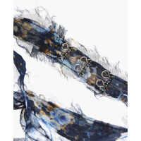 Imbracaminte Dama pagina 637 - Pulovere DSQUARED2 Silk Crepon Choker Necklace With English Garden Print Blue Femei (BM 18371968) - B-mall.ro