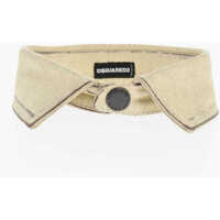 Fulare Vintage Effect Leather Collar Barbati