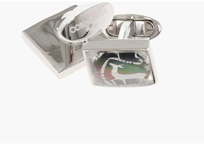 Butoni CORNELIANI Brass Cufflinks With Mother Of Pearl Detail White Barbati (BM 18371980) 3