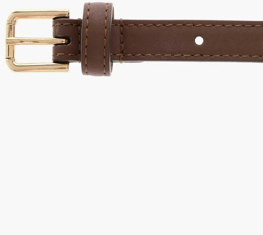 Curele Dolce & Gabbana Leather Slim Blet 15Mm Brown Femei (BM 18371983) 2