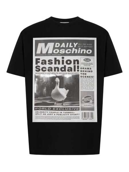 Topuri Moschino Moschino T-Shirts And Polos Black Barbati (BM 18372894) 1