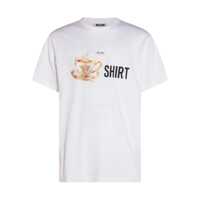 Tricouri Polo Moschino White Cotton T-Shirt Barbati