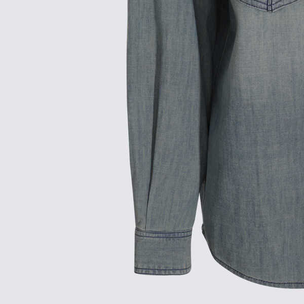 Camasi Isabel Marant Isabel Marant toile Blue Cotton Ovelia-Ga Shirt BLUE Femei (BM 18372993) 4