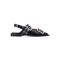 Pantofi cu toc Ganni Feminine Buckle Ballerinas Femei