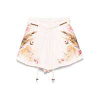 Pantaloni casual Zimmermann Ascension Linen Shorts Femei