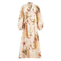Rochii Zimmermann Ascension Linen Long Dress Femei