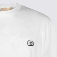 Tricouri Polo Valentino Garavani pentru Barbati - Tricouri Polo Valentino Garavani Valentino Garavani White Cotton T-Shirt WHITE Barbati (BM 18373698) - B-mall.ro
