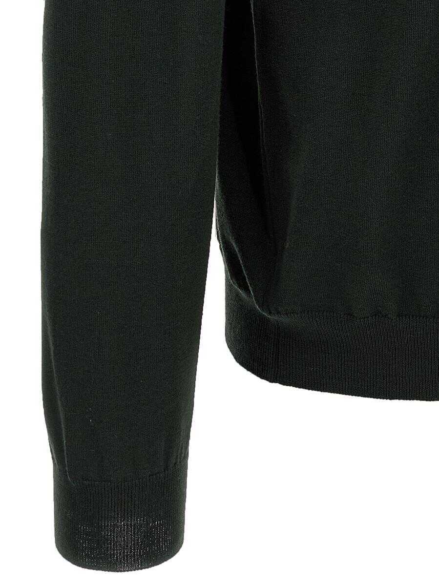 Pulovere Zanone Zanone Wool Turtleneck Sweater GREEN Barbati (BM 18373746) 4