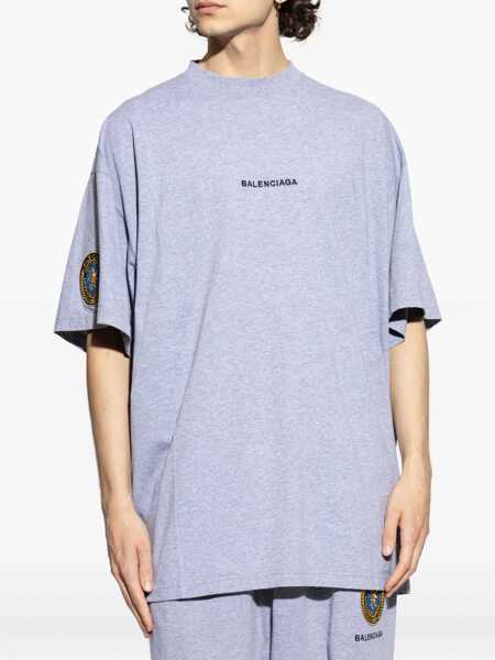 Topuri Balenciaga Balenciaga T-Shirts And Polos GREY Barbati (BM 18373965) 3