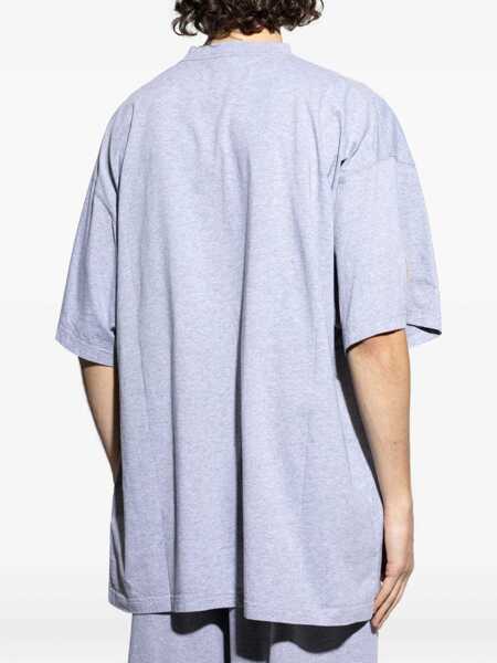 Topuri Balenciaga Balenciaga T-Shirts And Polos GREY Barbati (BM 18373965) 4
