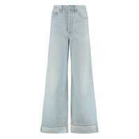 Blugi AGOLDE Agolde Dame Wide-Leg Jeans