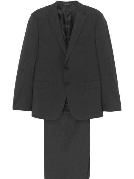 Costume Emporio Armani Grey Single-Breasted Suit With Notched Revers In Wool Blend Man GREY Barbati (BM 18374583) 1