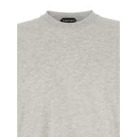 Tricouri Tom Ford pentru Barbati - Tricouri Tom Ford Grey Crewneck T-Shirt In Cotton Blend Woman GREY Barbati (BM 18375147) - B-mall.ro