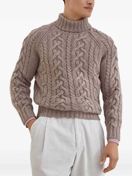 Pulovere Brunello Cucinelli Brunello Cucinelli Sweaters BROWN Barbati (BM 18375420) 3