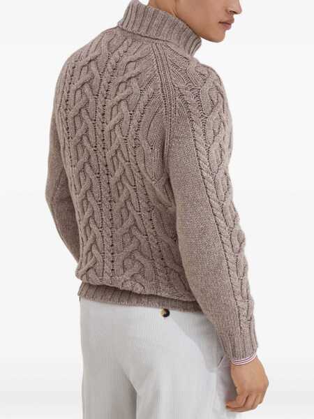 Pulovere Brunello Cucinelli Brunello Cucinelli Sweaters BROWN Barbati (BM 18375420) 4