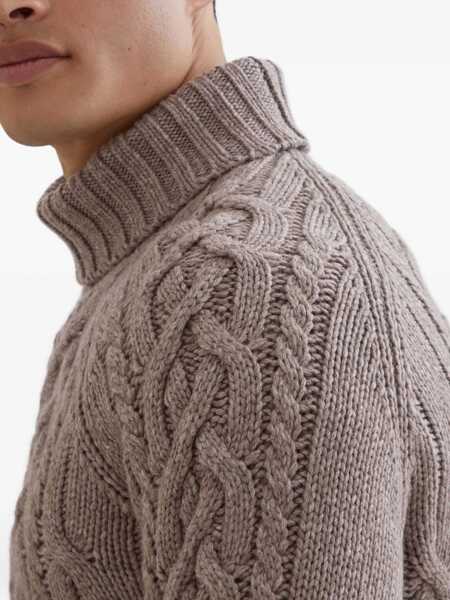 Pulovere Brunello Cucinelli Brunello Cucinelli Sweaters BROWN Barbati (BM 18375420) 5