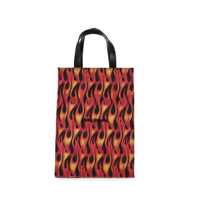 Genti Palm Angels Classic Logo Flames Tote Bag Red-Yellow/ Barbati