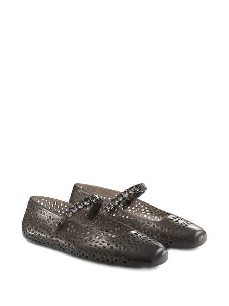 Balerini Jimmy Choo Jimmy Choo The Jelly Crystal Ballet Flats Black Femei (BM 18376242) 2