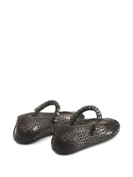Balerini Jimmy Choo Jimmy Choo The Jelly Crystal Ballet Flats Black Femei (BM 18376242) 3