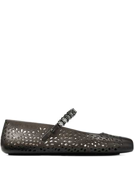 Balerini Jimmy Choo Jimmy Choo The Jelly Crystal Ballet Flats Black Femei (BM 18376242) 1