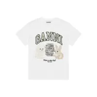 Tricouri Ganni Animals Organic Cotton T-Shirt Femei