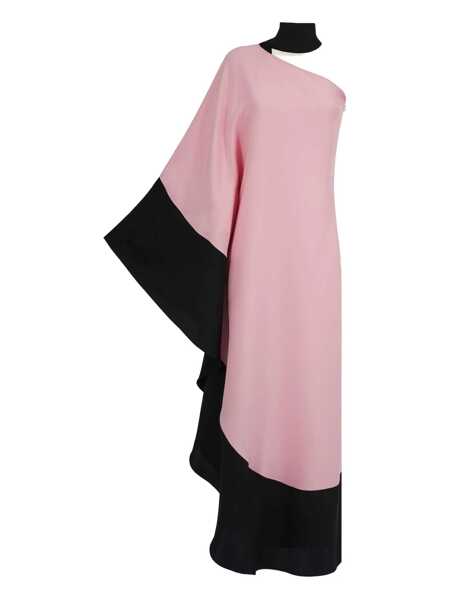 Esarfe TALLER MARMO Olympia Pink One-Shoulder Long Dress With Scarf In Viscose Blend Woman PINK Femei (BM 18376290) 1