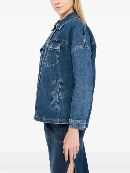 Geci Liu Jo Liu Jo Jacket DEN.BLUE LOGO DET.WA Femei (BM 18376329) 4