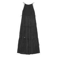 Fuste Ganni 'Black Smock Tie' Dress Femei