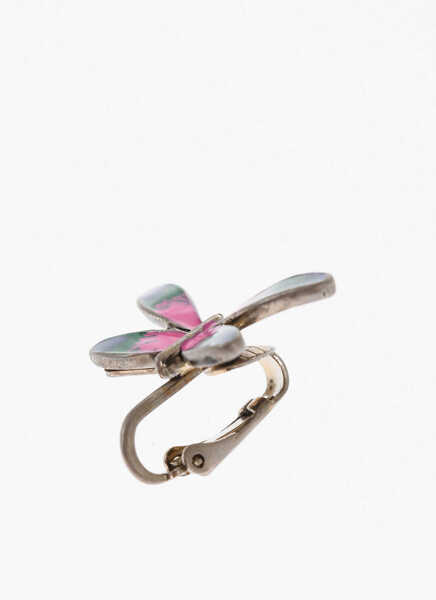 Cercei DSQUARED2 Metal Clip-On Single Earring With Butterfly Shaped Detail Multicolor Barbati (BM 18376657) 2