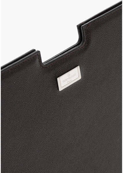 Huse mobil & tablete CORNELIANI Textured Leather Tablet Cover Brown Barbati (BM 18376672) 3
