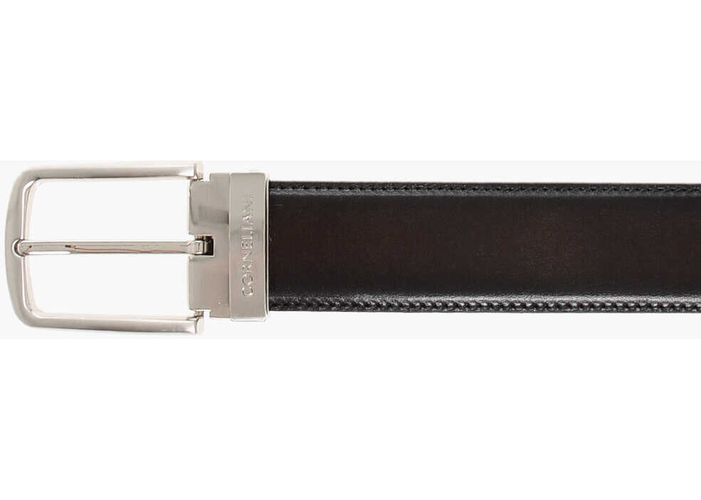 Curele CORNELIANI Burnt-Effect Leather Belt 30Mm Brown Barbati (BM 18376684) 2