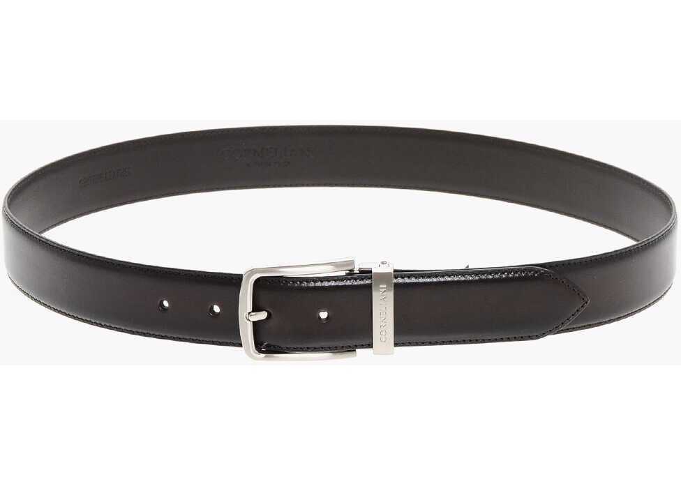 Curele CORNELIANI Burnt-Effect Leather Belt 30Mm Brown Barbati (BM 18376684) 3