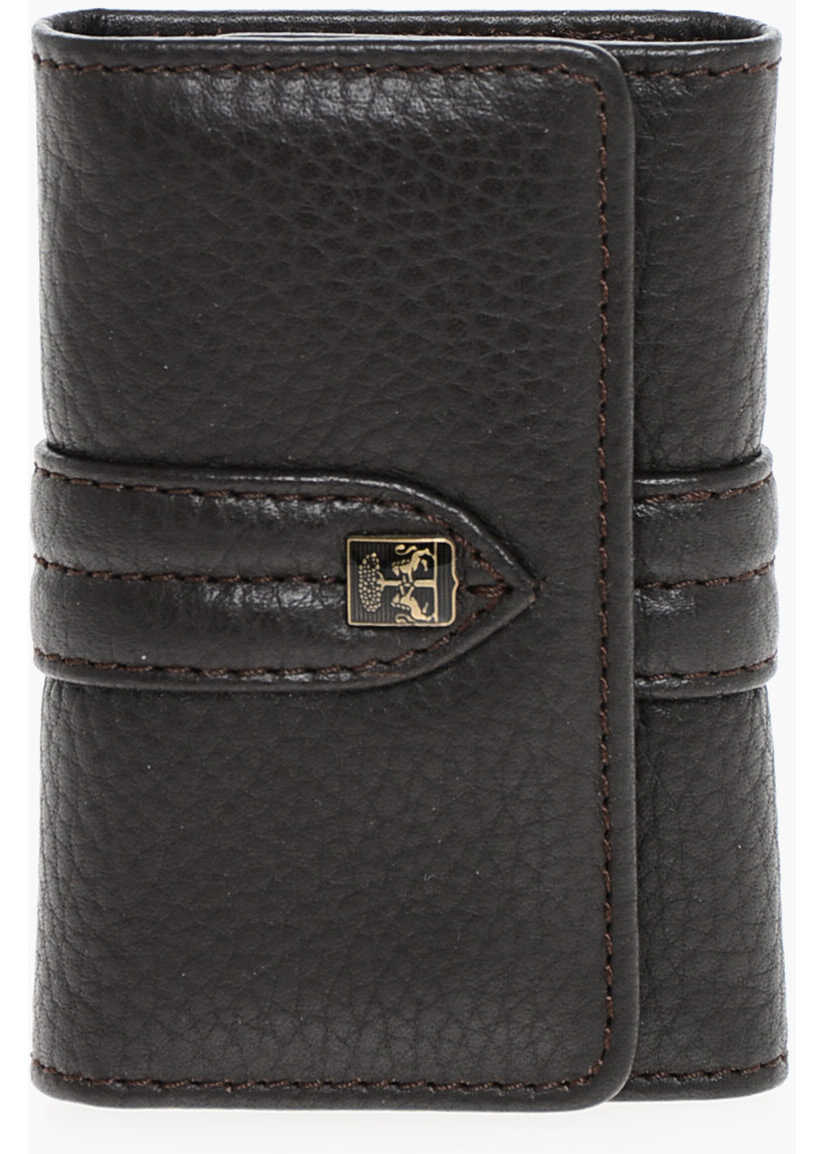 Brelocuri CORNELIANI Textured Leather Key Case Brown Barbati (BM 18376693) 1